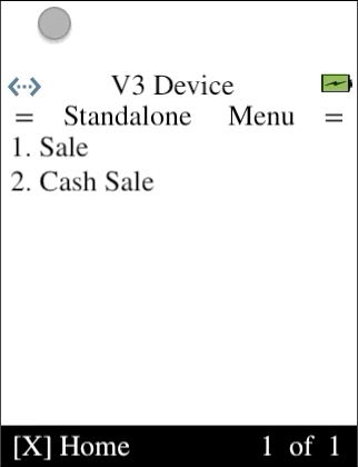 Standalone Menu